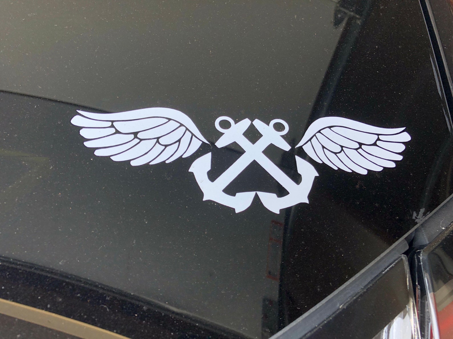 Ab Wing Sticker AB Roof Rat Vinyl Decal | Navy ABH ABE Aviation Boatswain’s Mate ...