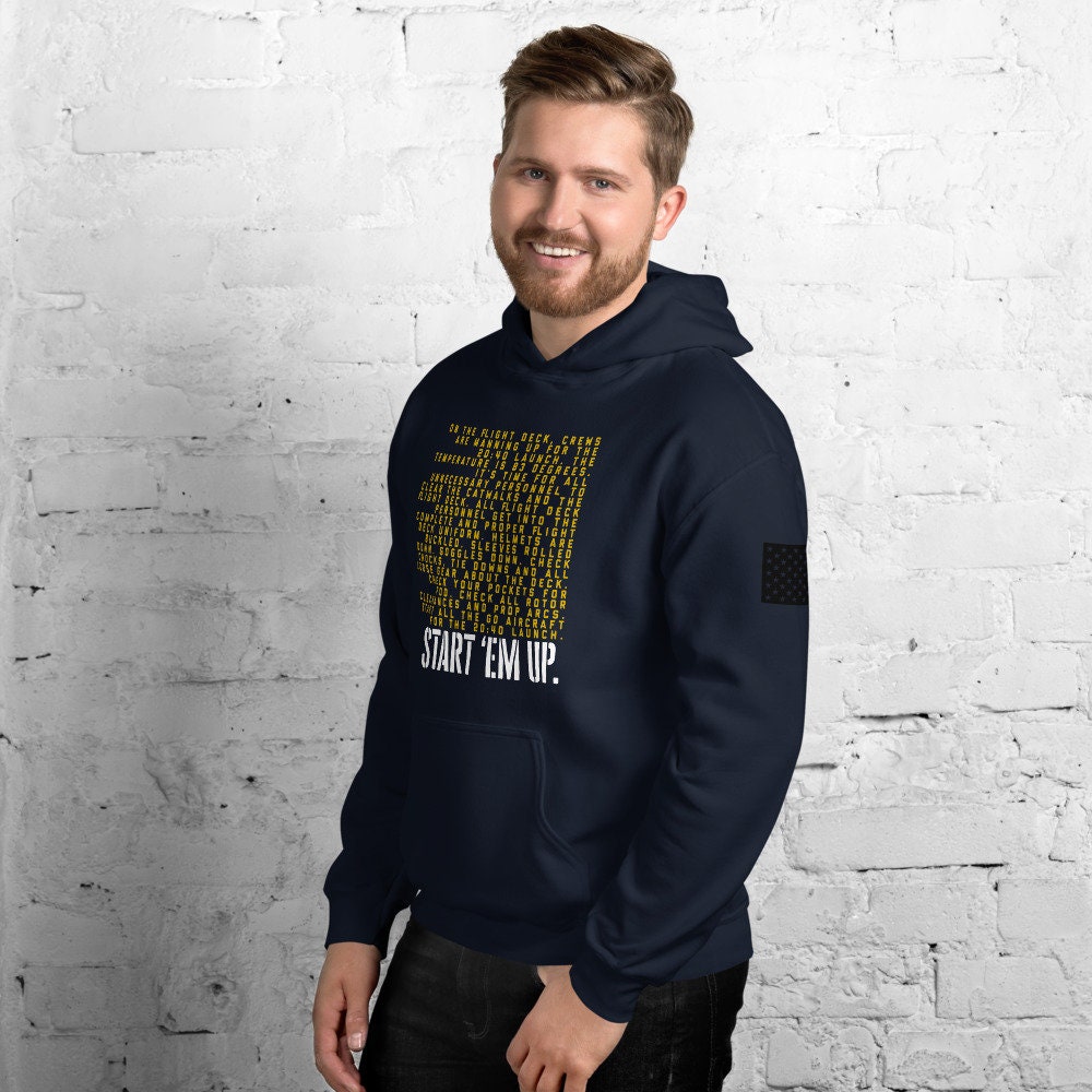 US Navy Sweatshirt Hoodie Start Em Up Navy Gift Navy Flight Deck Air Boss Announcement Navy Hoodie Navy Pullover Etsy Ireland