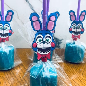 5 Nights of Freddy/ Chica/ Bonnie chocolate covered marshmallow/ birthday favors