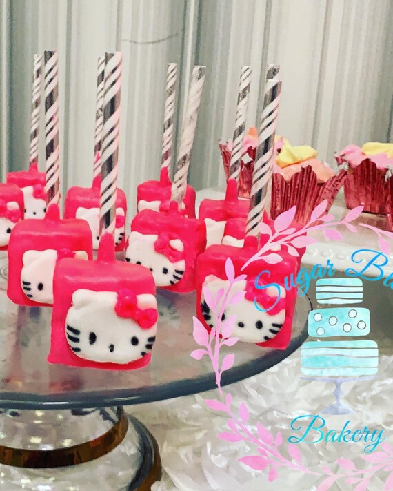 Hello Kitty Party Favors Chocolate Covered Minirice Krispies