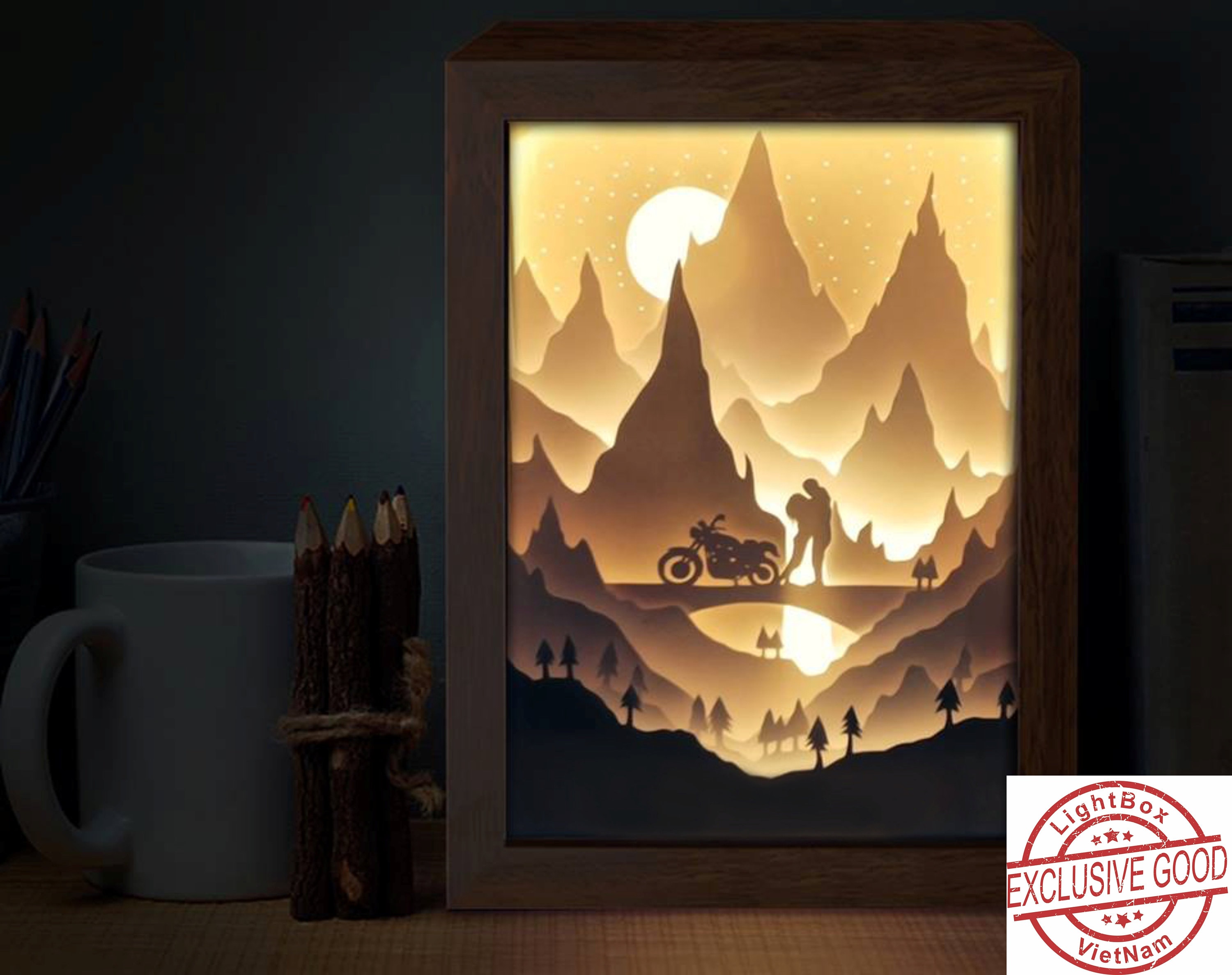 3192+ Paper Cut Light Box Svg Free PNG EPS DXF File