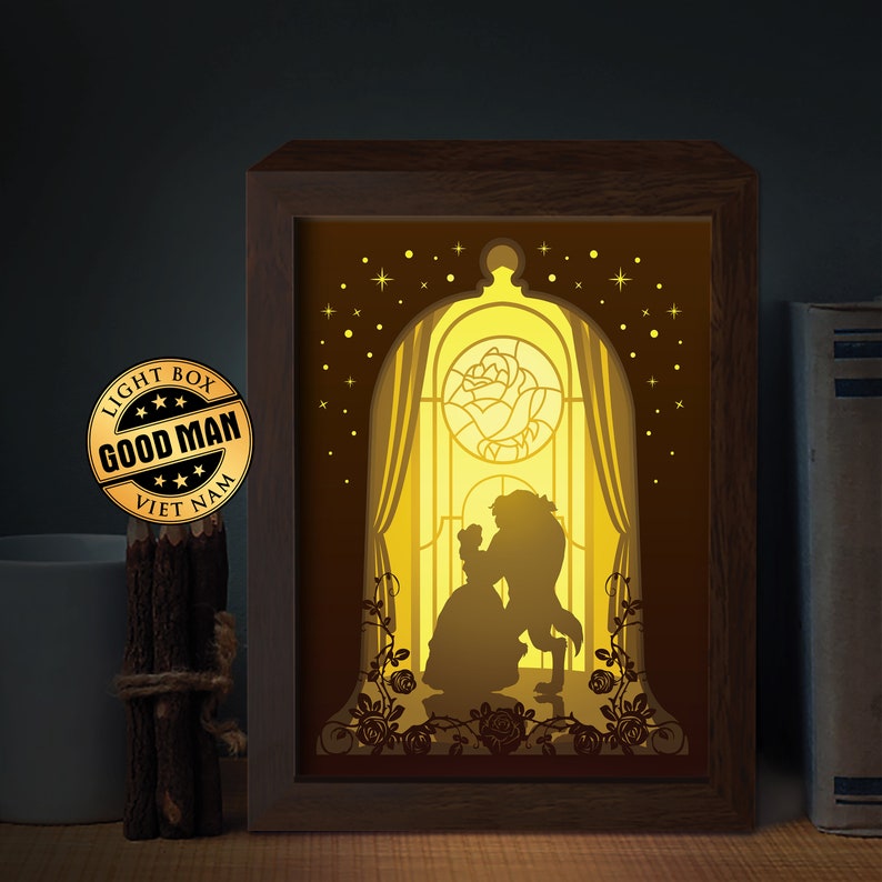 3D Shadow box Template SVG files COMBO 3 any template \u2013 3D Paper Cutting Light Box SVG Template files Cricut files