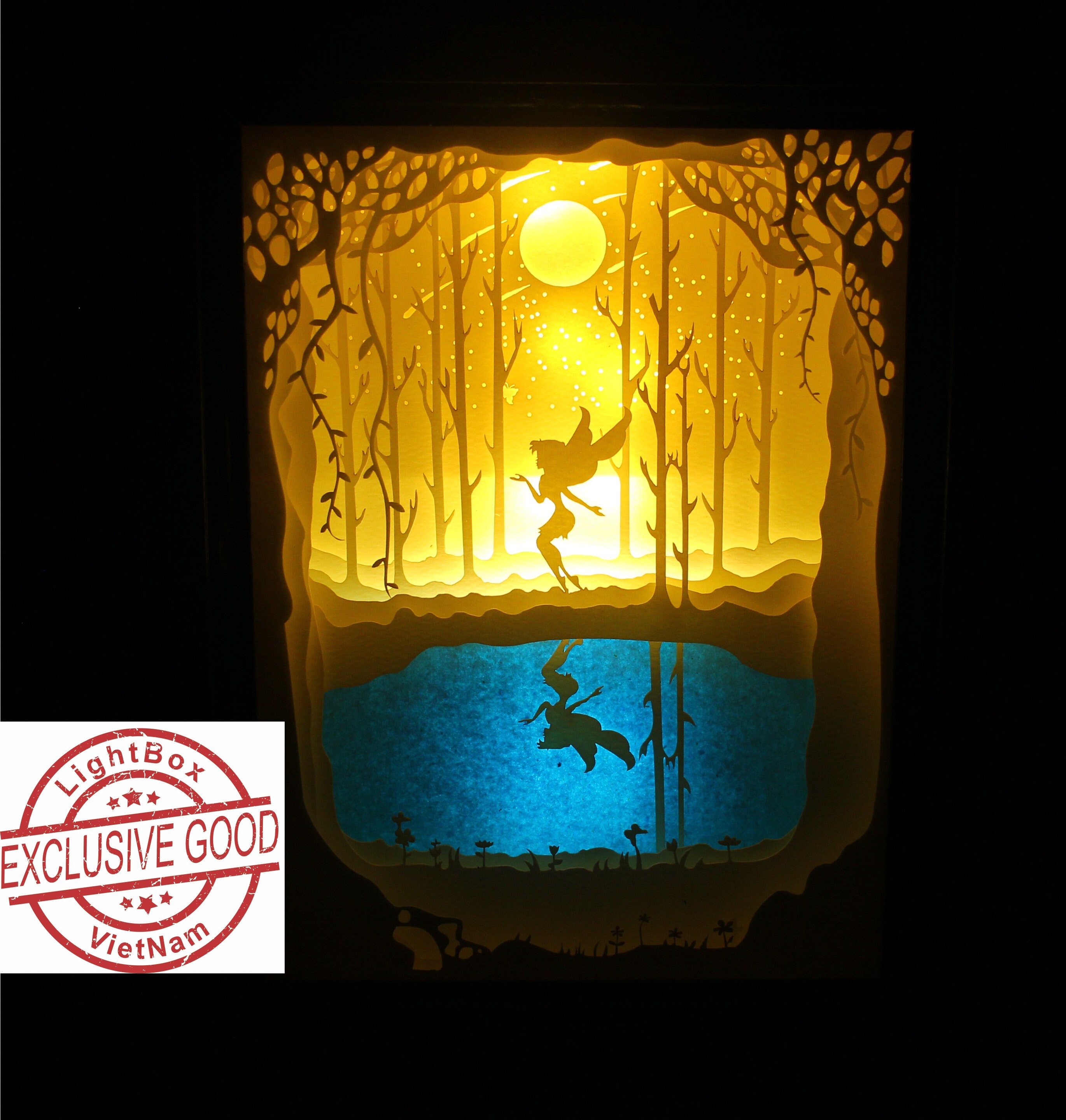 Download Paper Cut Light Box Template Fairy Digital SVG Files | Etsy