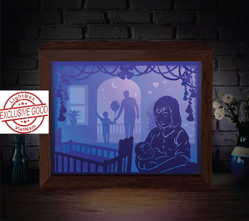 Buy 1 Get 3 Free Inside Paper Light Box 3d Template Svg Files Etsy