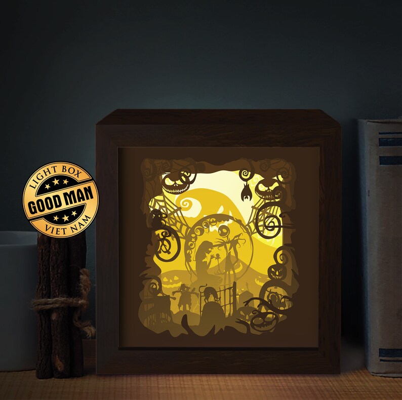 Download 20x20 Cm 3d Shadow Box Template Svg Files U2013 3d Paper Cutting Light Box Svg Template