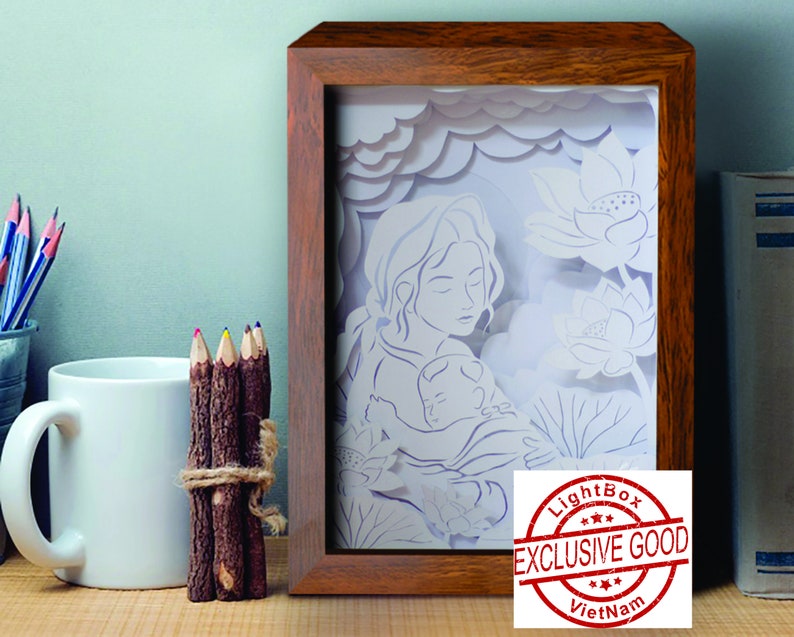 Download Svg Files Light Box Shadow Box Svg Template Love 3d Paper Cut Light Box Template Svg