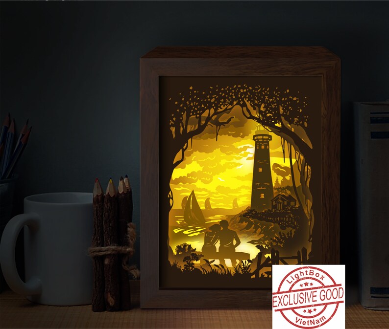 Download Lighthouse 3d Paper Cut Light Box Template Svg Files Lighthouse Svg Files Template Shadow Box Svg Paper Cut Light Box Kits Framing Brigetteschoenung Com