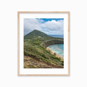 Hanauma Bay Hawaii Print: Vintage Travel Poster (Digital Download)