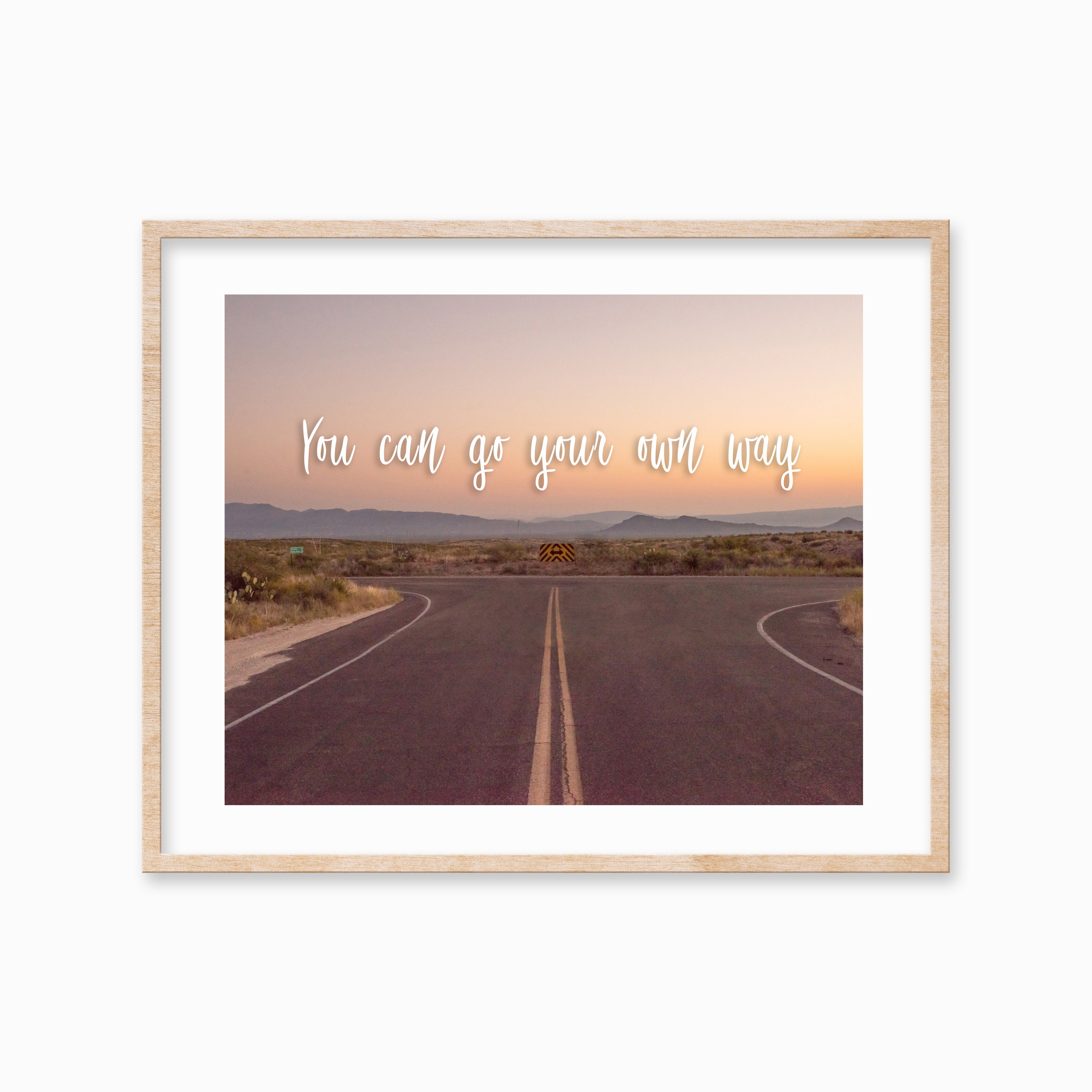 Fleetwood Mac Print, You Can Go Your Own Way, Desert Photography, Go