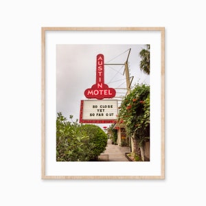 Impresión fotográfica del motel Austin: South Congress, Texas (impresión digital)