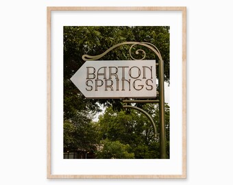 Impresión fotográfica de Barton Springs, Austin, Texas (descarga digital)