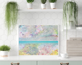 Bahama Waters Watercolor Beach Print: Coastal Wall Art (Digital Download)
