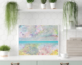 Beach Photography, Wall Art Print, Printable Digital Download, Ocean Water Photo, Large Poster, Coastal Decor, Digital Beach Wall Art Print