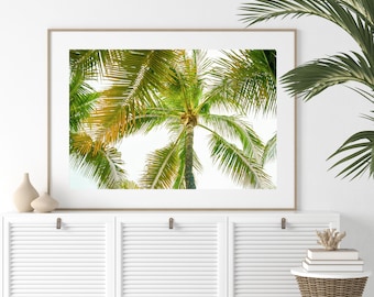 Aruba Palm Tree Beach Print: Tropical Wall Art (Digital Download)