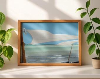 Holbox Mexico Beach Hut Print | Tropical Island Photography (Digital Download)