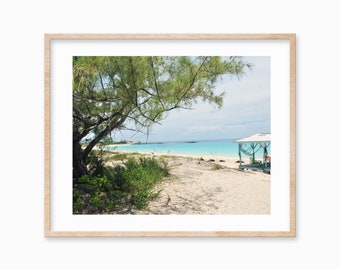 Compass Cay Bahamas Stampa: Blue Beach Photography (download digitale)