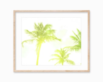 Tropical Palm Trees Art Print: Beach House Decor (Digital Download)