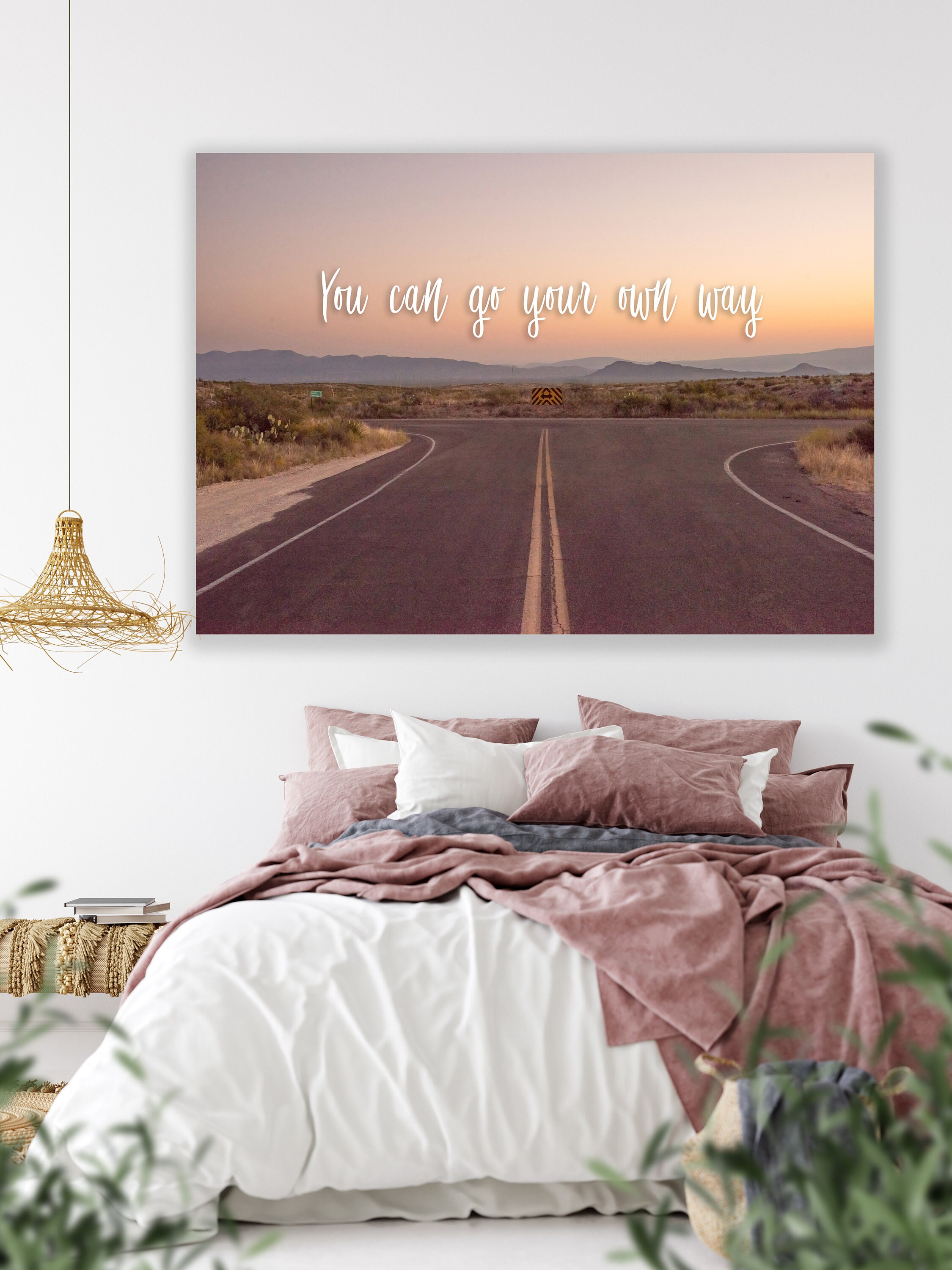 Fleetwood Mac Print, You Can Go Your Own Way, Desert Photography, Go