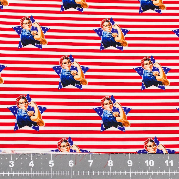 Rosie the Riveter Fabric Etsy