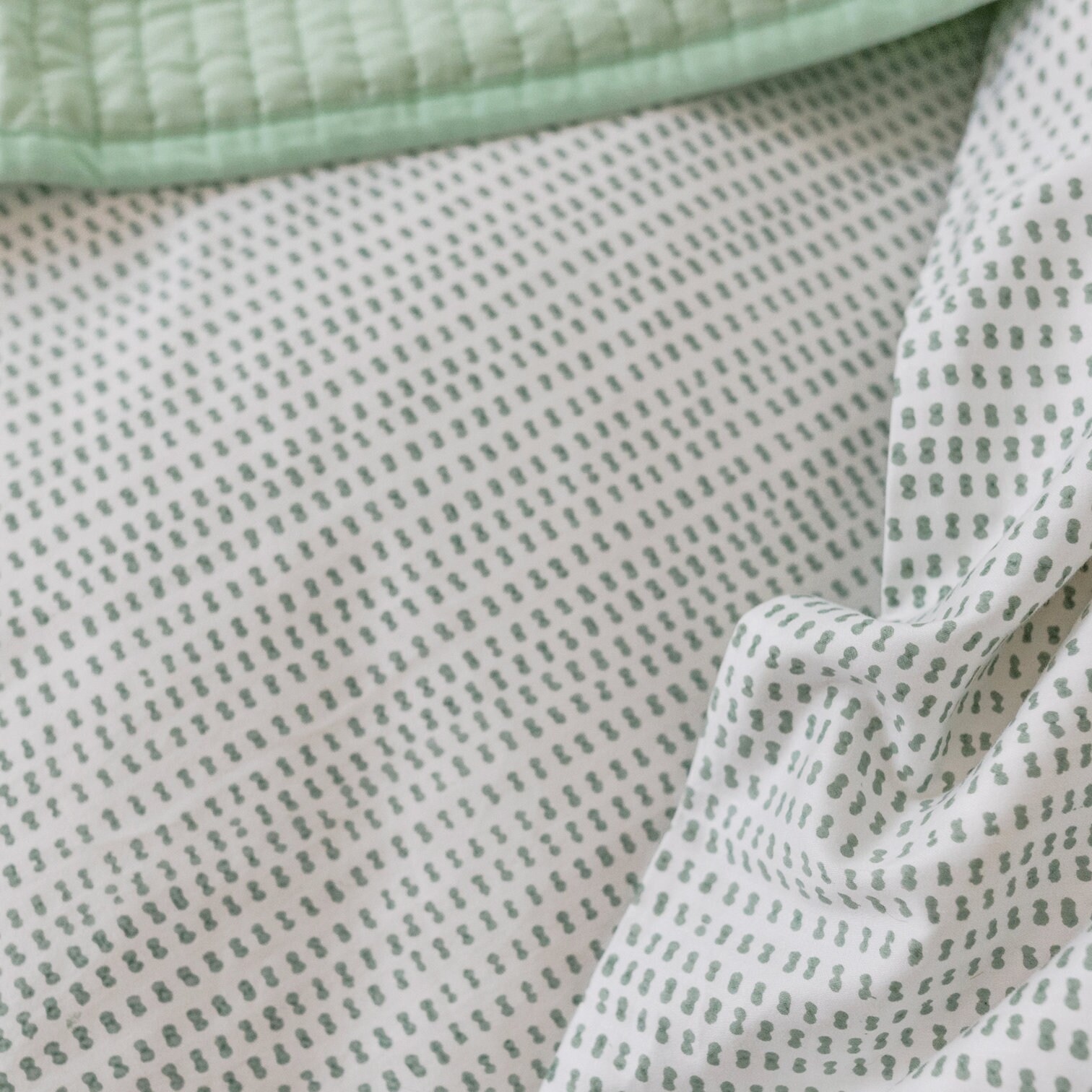 Draps et Taies d'oreiller Imprimés en Bloc Biologiques à Copenhague