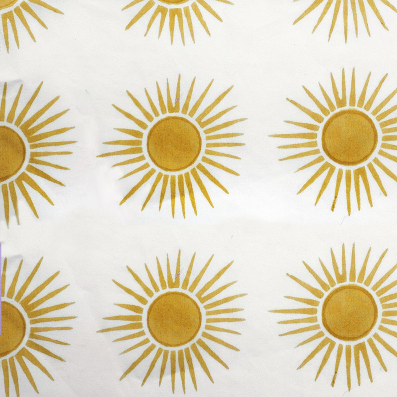 Sábanas impresas Brother Sun Hand Block en desierto imagen 1