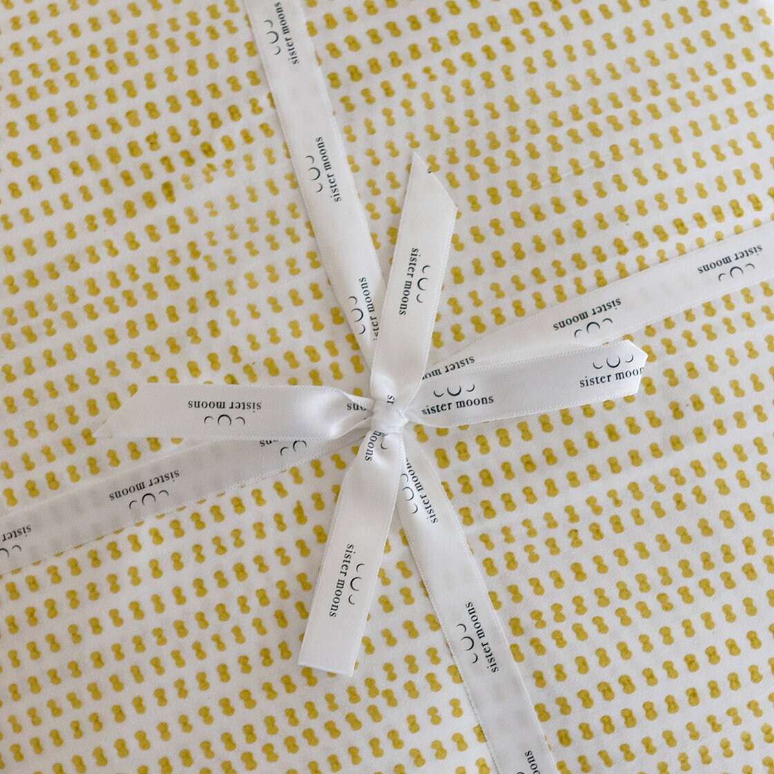 Organic Block-Printed Crib Sheets