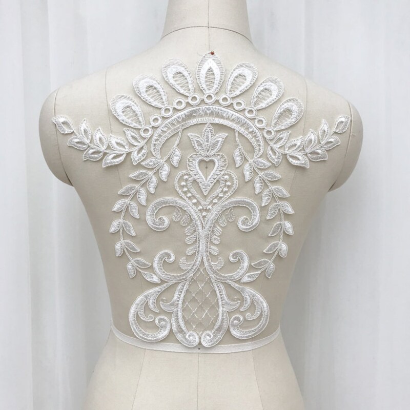 A110 Gold Color Lace Appliques ,Wedding Applique, Lace Appliques, Embroidered Appliques By Lynncollection