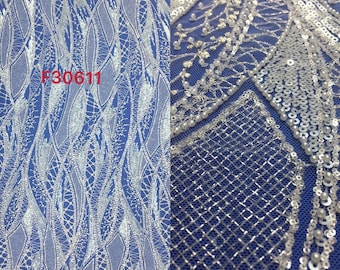 45yards lace fabric .Beaded lace fabric , Pearl lace fabric