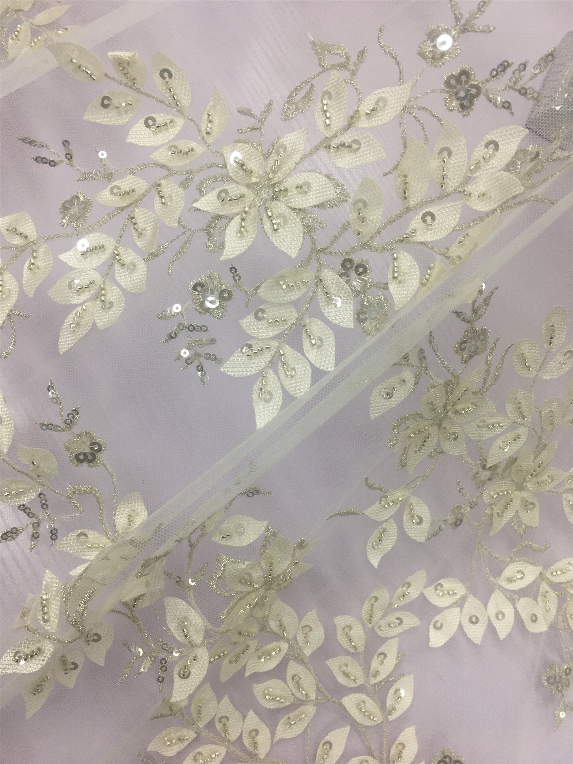 Heavy bead lace fabric heavy embroidered lace fabric with Etsy