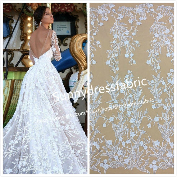 wedding lace fabric by the yard
