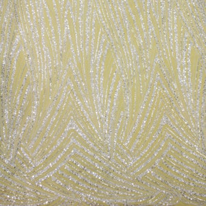 Beaded Couture Lace Fabric: Soft Tulle, Wedding Dress Lace (5/10 Yards)