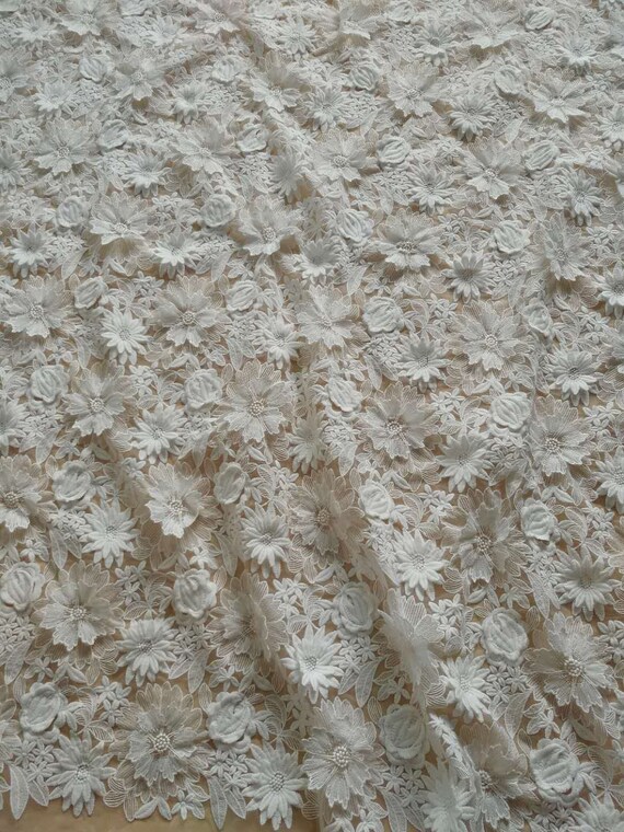tissu dentelle 3D avec 3d floral, Français dentelle tissu haute broderie couture, coton broderie haute dentelle tissu à fleurs, tissu dentelle tulle 46e854 tissu dentelle 3D avec 3d floral, Français dentelle tissu haute broderie couture, coton broderie haute dentelle tissu à fleurs, tissu dentelle tulle 46e854