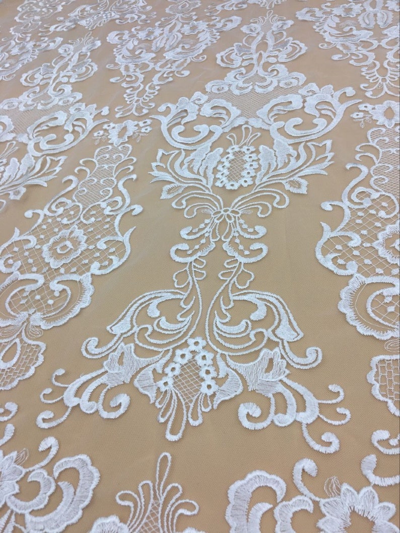 Flower Lace Fabric Wedding Dress Lace Fabric Bridal Lace Etsy