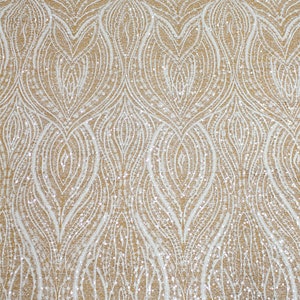 Luxury Beaded Embroidery Lace Fabric , Heavy Beaded Lace Fabric ,Wedding Dress Lace Fabric, Haute Couture Dress Lace Fabric,3D Lace By Yard