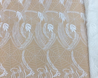 Off White Chantilly Lace Fabric: Rayon Embroidery, Bridal Wedding Dress