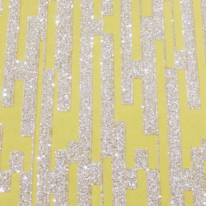 Handmade Beaded Lace Fabric: Couture Wedding Dress Material