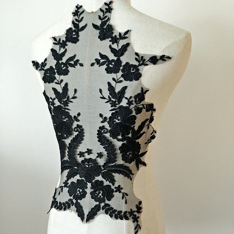 Bridal Wedding Floral Lace Applique Dress Lace Applique Etsy