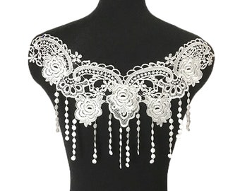 Elegant bridal lace applique for wedding dress gown dress, bridal dress, Wedding dress Accessories