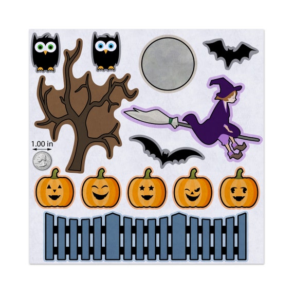 Halloween Themed Colours “HALLOWEEN” Felt Letters 3.5” Approx. Brand New
