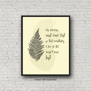 Addiction Recovery Wall Art, Sobriety Anniversary Gift, Positive Quote, Therapist Office Decor, Sober, Healing