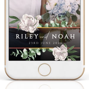 Hochzeit Geofilter | SnapChat Filter | Bearbeitbare | Sofort Download Vorlage