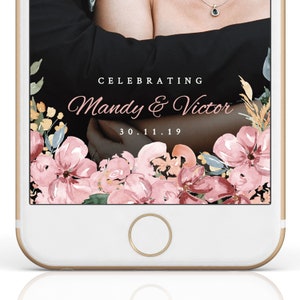 Hochzeit Geofilter | SnapChat Filter | Bearbeitbare | Instant Download Vorlage | BP004