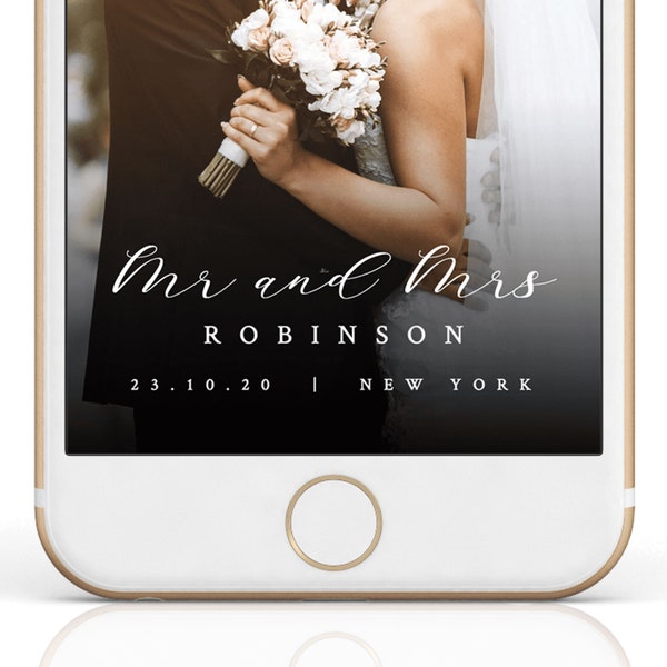 Wedding Geofilter | SnapChat Filter | Editable | Instant Download Template