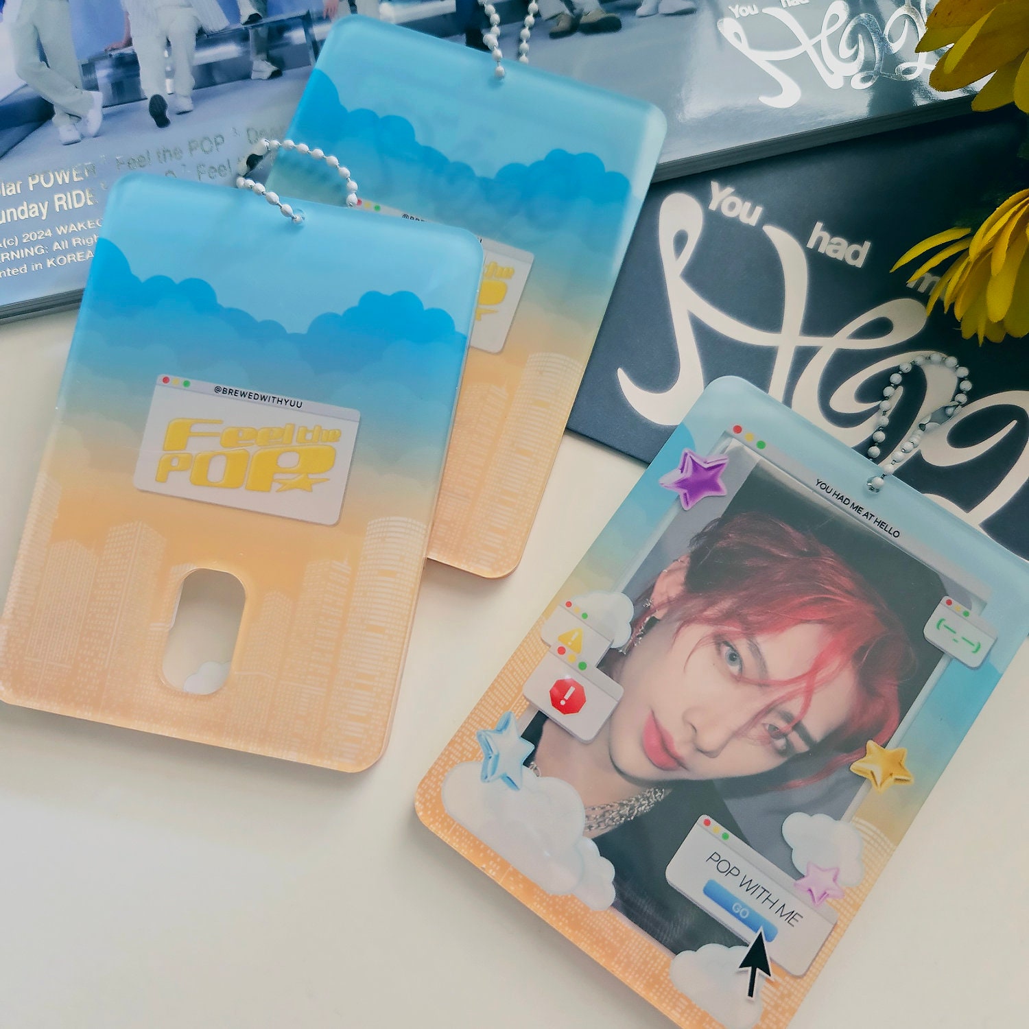 zerobaseone-zb1-feel-the-pop-acrylic-photocard-holder-etsy