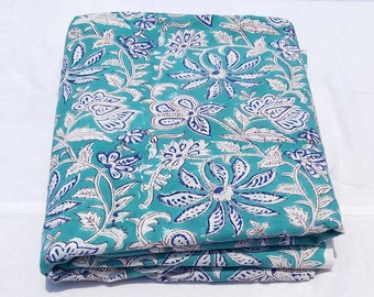 Indian Beautiful Natural Hand Block Printed Material Cotton Fabric Sanganeri Dressmaking Cotton Print Fabric