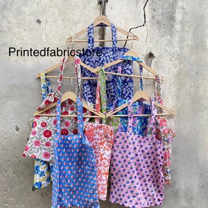 Indische Handgemachte Baumwolltasche, Blumen-Block-Druck-Handtasche, Umweltfreundliche Tragetasche, Jaipuri-Handgemachte Tasche, Ethnische gedruckte Tasche, Einkaufstasche Art