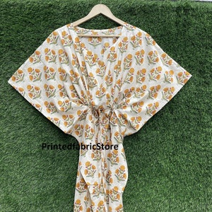 100% cotton dressing gown-woman kaftan-summer dress-beachwear-kaftan top one size-resort wear-maternity dress-night dress