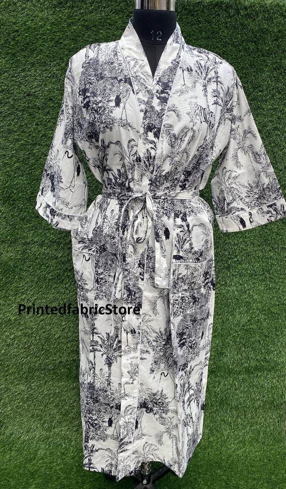 Kimono japonés, vestido largo, bata de baño talla única, kimono de