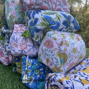 Borsa per cosmetici di piccole dimensioni, lotto all'ingrosso, borsa per il trucco, borsa da viaggio in cotone, borsa lavabile, borsa da toilette in cotone