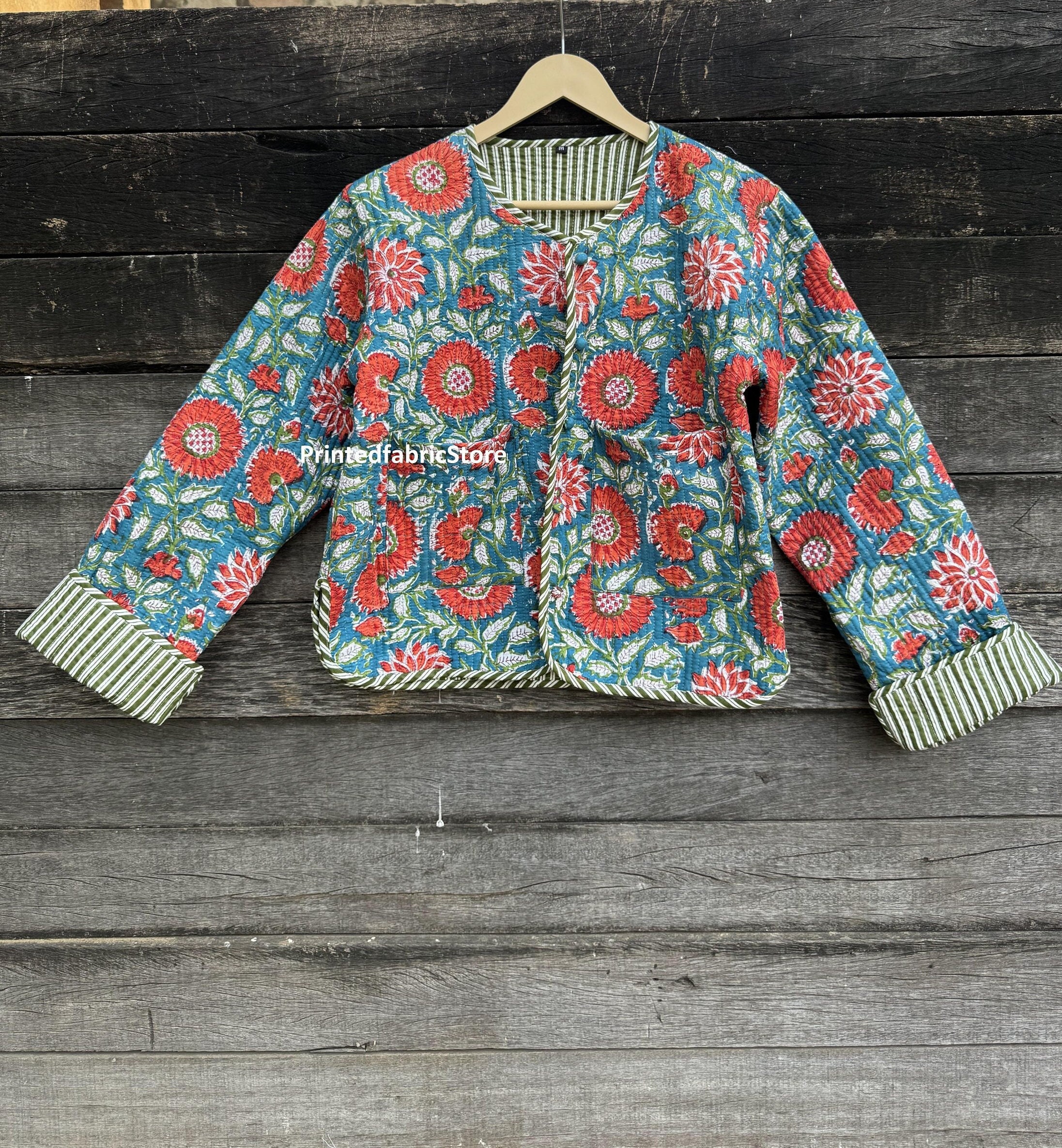 Cappotto Invernale Donna In Cotone Con Cappuccio, Ricami Floreali Colorati, Stile Hippie Bohémien, Taglie Dalla S Alla XXL - 6
